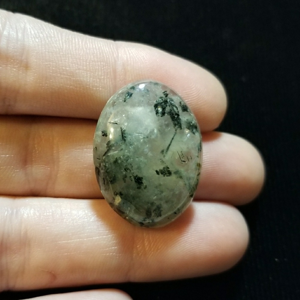 Natural Prehnite Cabochon 28 x 21mm